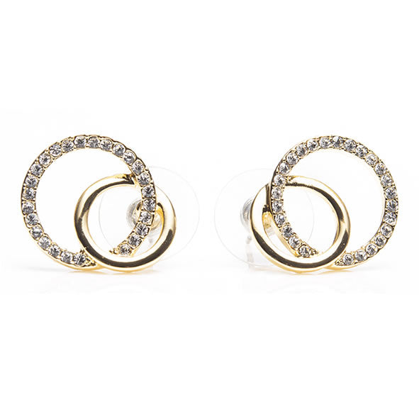 Diamante Loop Earrings