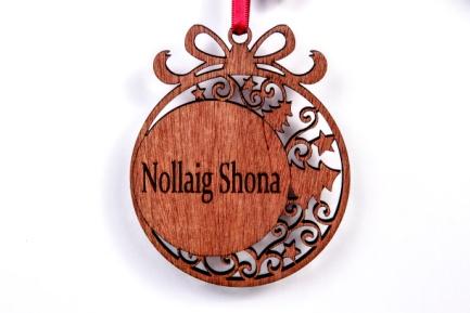 Nollaig Shona bauble decoration