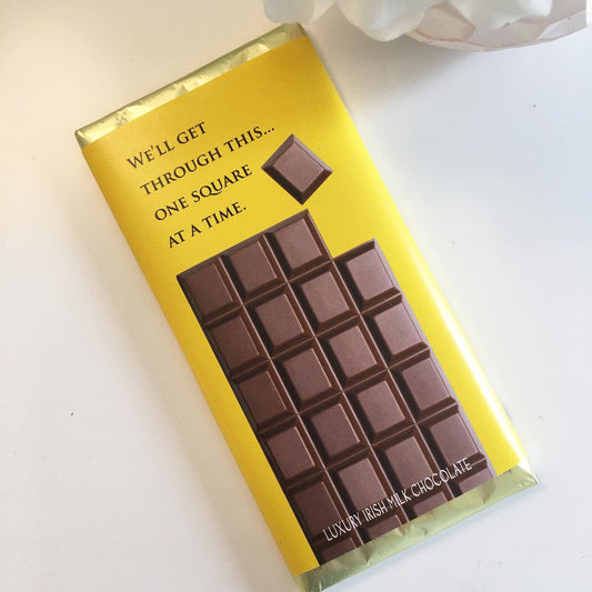 We'll Get Through This One Square at a Time Chocolate Bar 90gm